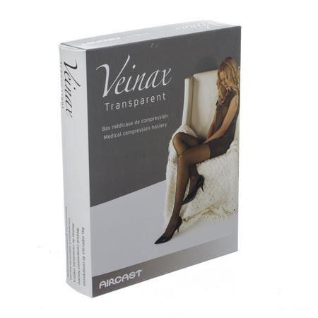Veinax Kniekous Transparant 2 Lang Zwart Maat 4