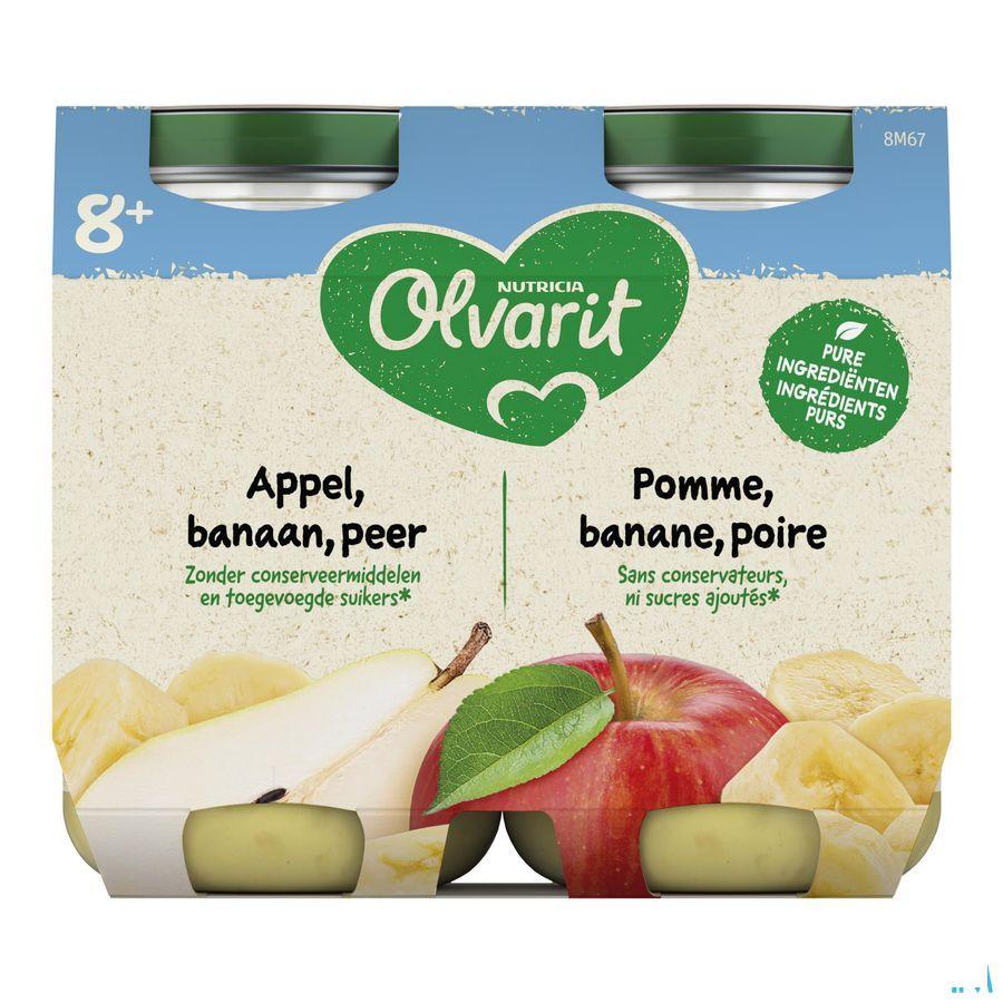 Olvarit Appel Banaan Peer 2x200 gr 8m59  -  Nutricia