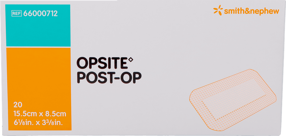 Opsite Post Op 15,5cmx 8,5cm 20 66000712  -  Smith Nephew