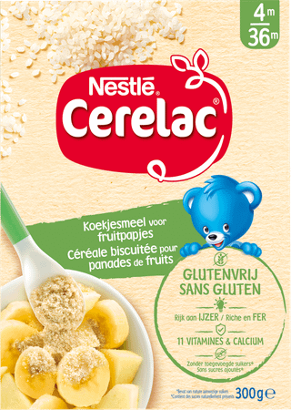 Nestle Cerelac Koekjesmeel Glutenvrij 300 gr  -  Nestle
