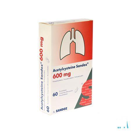 Acetylcysteine Sandoz 600 mg Cpr Eff. 60