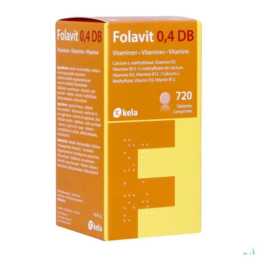 Folavit 0,4Mg Db Tabl 720