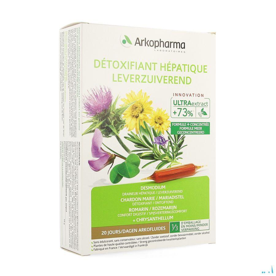 Arkofluide Leverzuiverend Ampullen 20x10 ml  -  Arkopharma