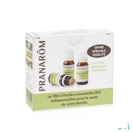 Triopack 3 Essentiele Olieen 3x10 ml  -  Pranarom