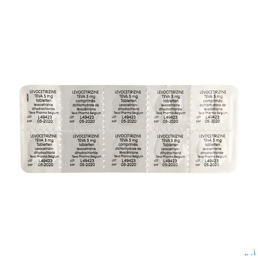 Levocetirizine Teva 5 mg Comprimes Pellicules 100 X 5 mg 