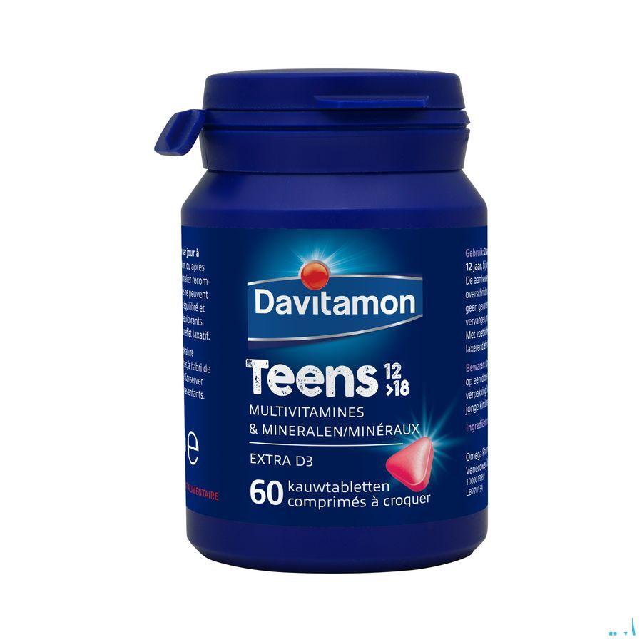 Davitamon Teens Aardbei Comp 60  -  Perrigo