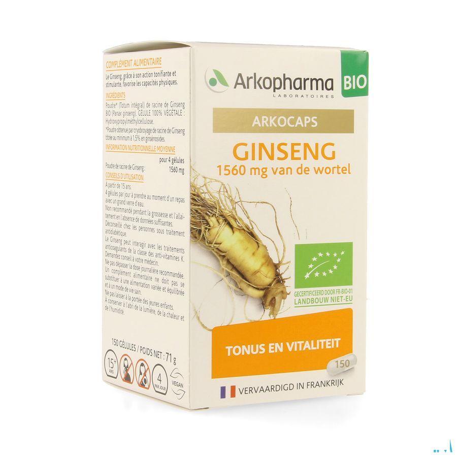 Arkogelules Ginseng Bio Caps 150  -  Arkopharma