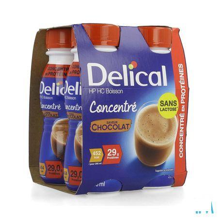 Delical Geconcentr. Chocolade 4X200 ml  -  Bs Nutrition