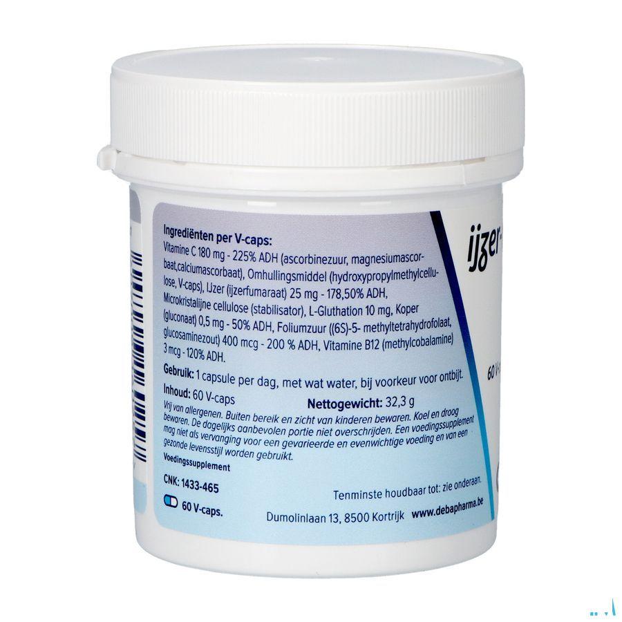 Ijzer Complex Vegetat. Capsule 60x25 mg  -  Deba Pharma