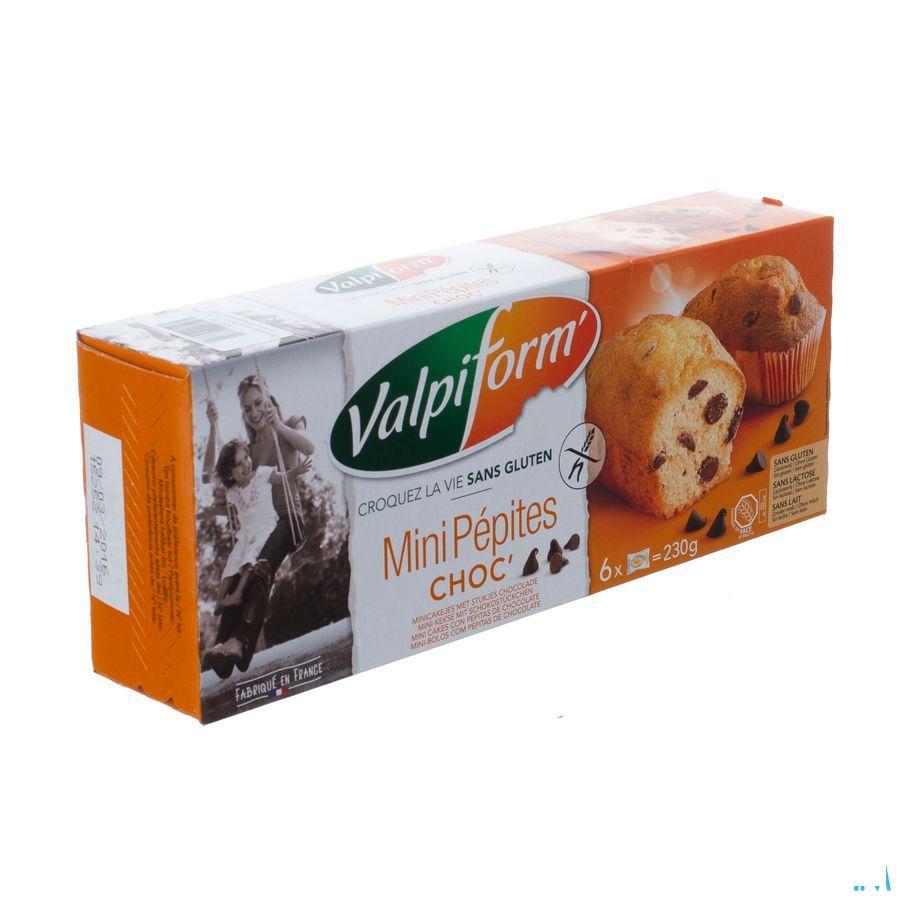 Valpi Mini Cakes Chocolade Glutenvrij 6x40 gr 4017  -  Revogan