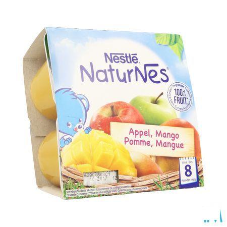 Naturnes Appel Mango Pot 4x100 gr  -  Nestle