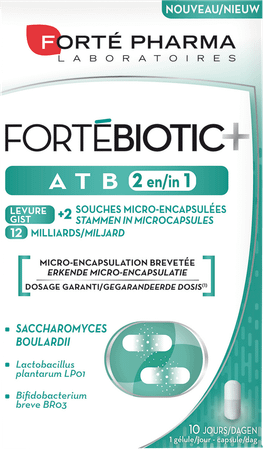 Fortebiotic+ Atb 2In1 V-Caps 10  -  Forte Pharma
