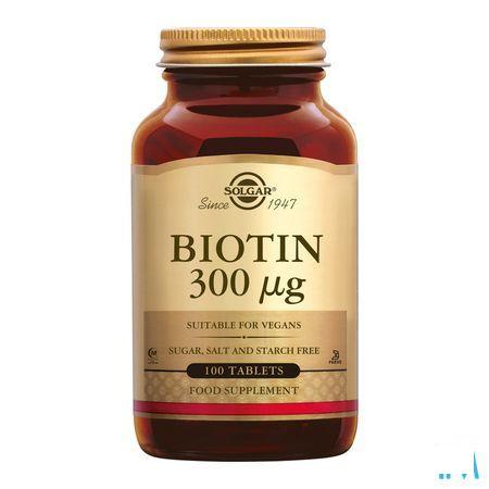 Solgar Biotin Comp 100X300Mcg  -  Solgar Vitamins