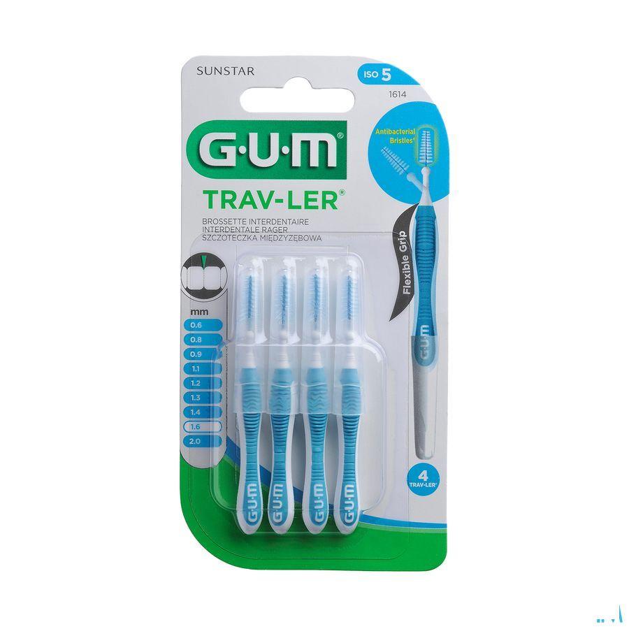 Gum Proxabrush Travel Fine Tap 4 1614