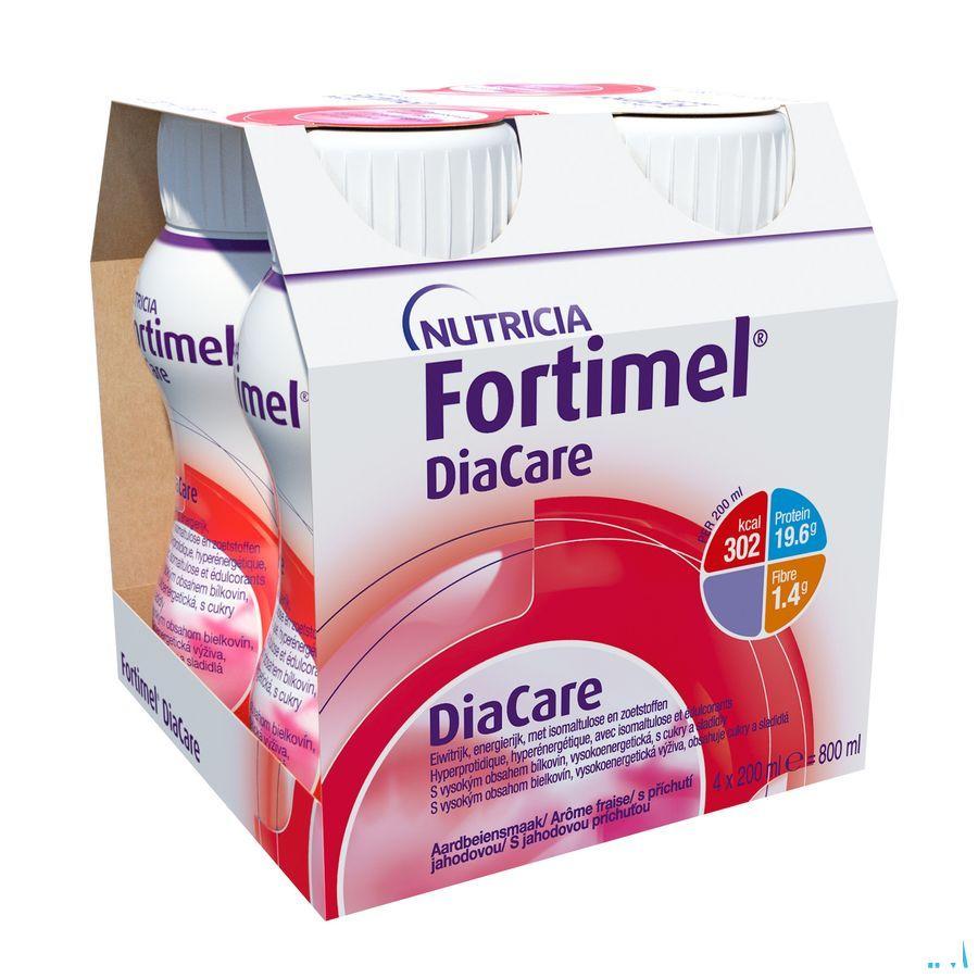 Diacare Fraise 4 x 200 ml