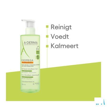 Aderma Exomega Control Reinigingsgel 2in1 500 ml  -  Aderma