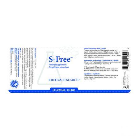 Biotics S-Free 30 gélules  -  Energetica Natura