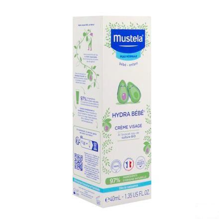 Mustela Baby Hydra Gelaatscreme Tube 40 ml