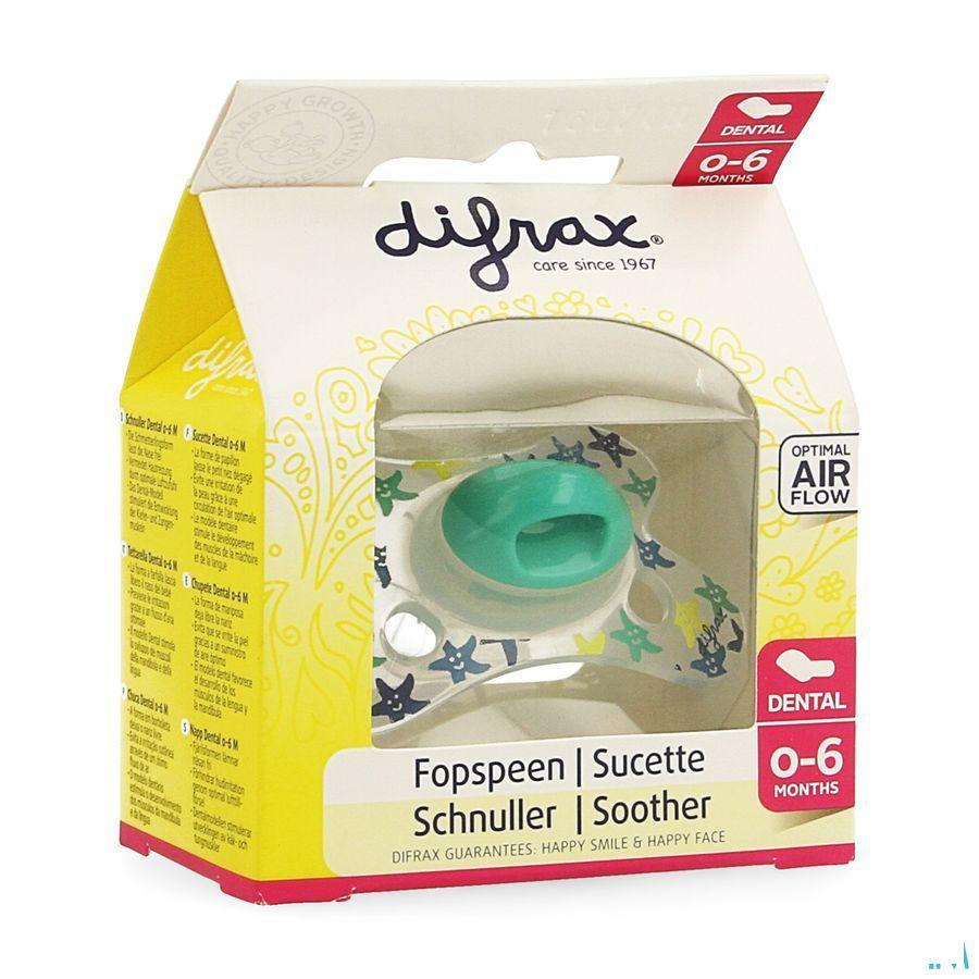 Difrax Fopspeen Sil Mini-dental 0-6m 799  -  Difrax