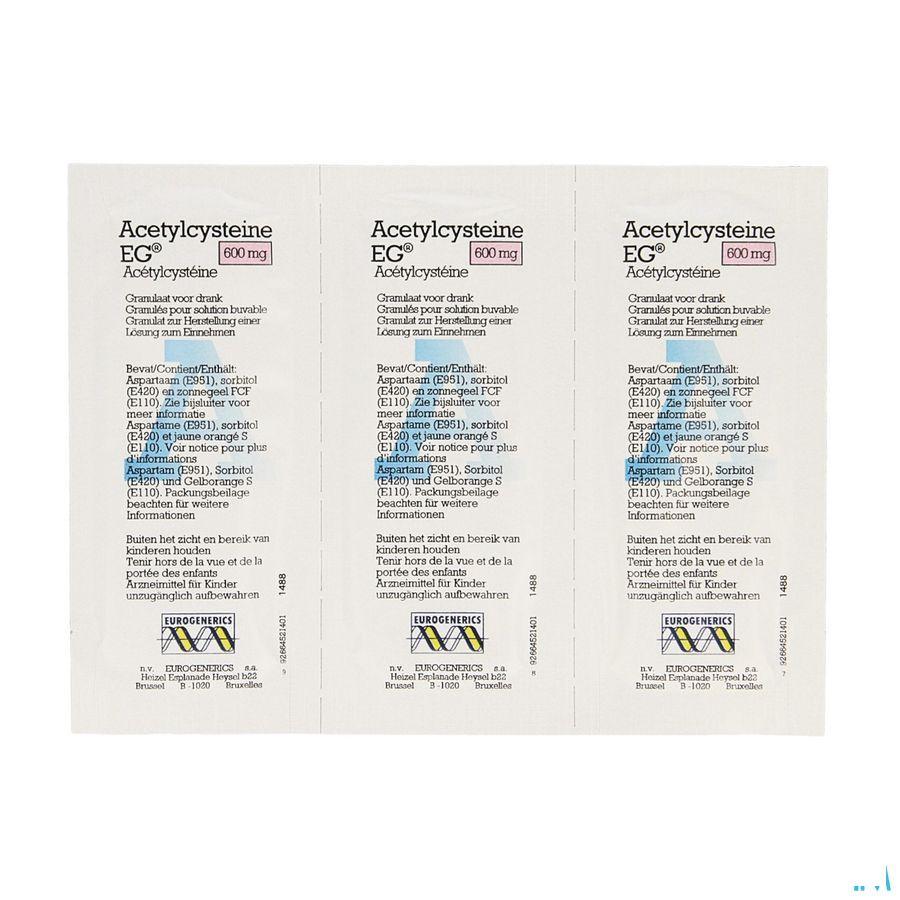 Acetylcysteine EG 600 mg Gran. Vr Drank Zakje 30  -  EG