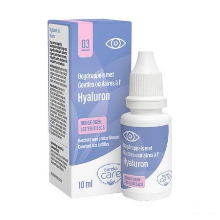 Eureka Care Oogdruppels Droge Ogen Hyaluron 10 ml  -  Eureka Pharma