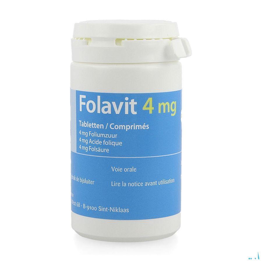 Folavit 4 mg Comp 720 X 4 mg  -  Kela Pharma
