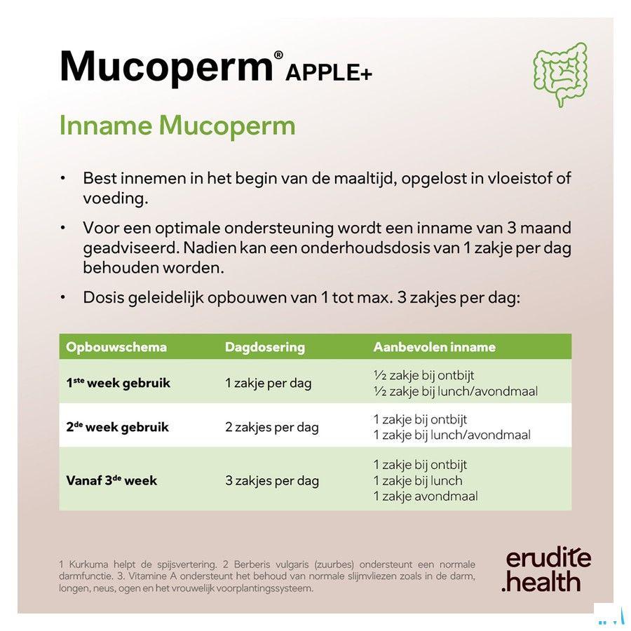 Mucoperm Apple + Poeder Zakje 60x 4g  -  Nutriphyt