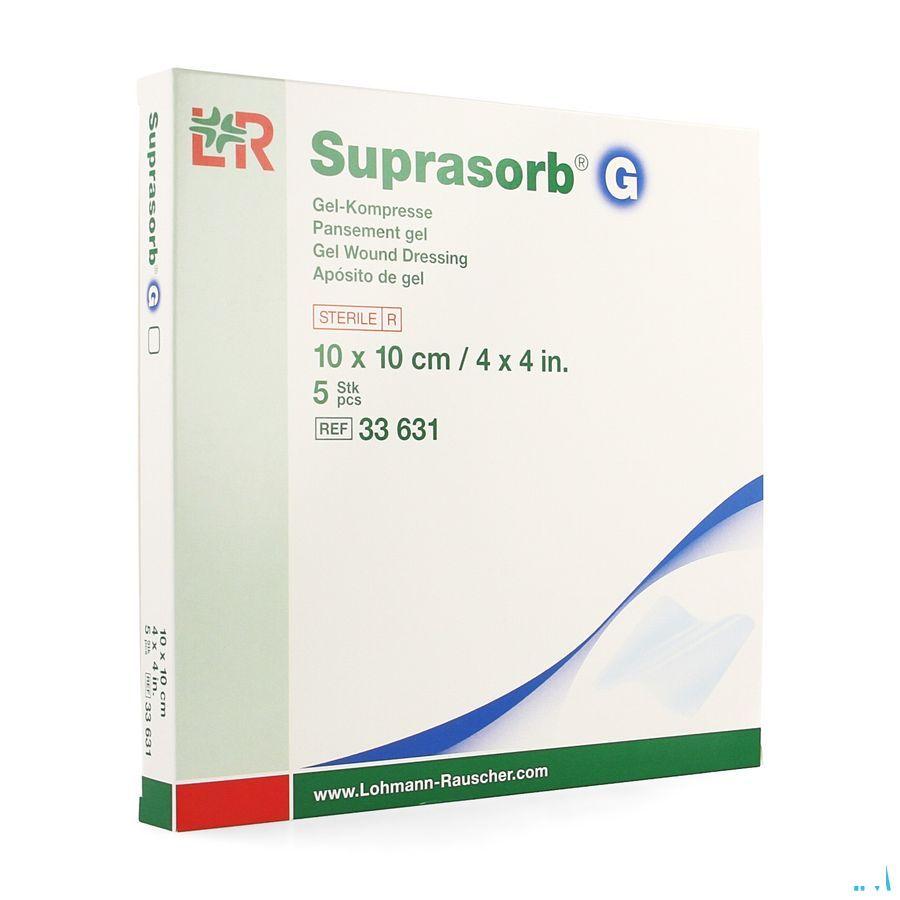 Suprasorb G Compresse 10x 10cm 5 33631  -  Lohmann & Rauscher