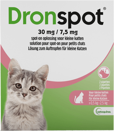 Dronspot 30 mg/7,5 mg Spot-On Chat P.>0,5-2,5Kg Pip2