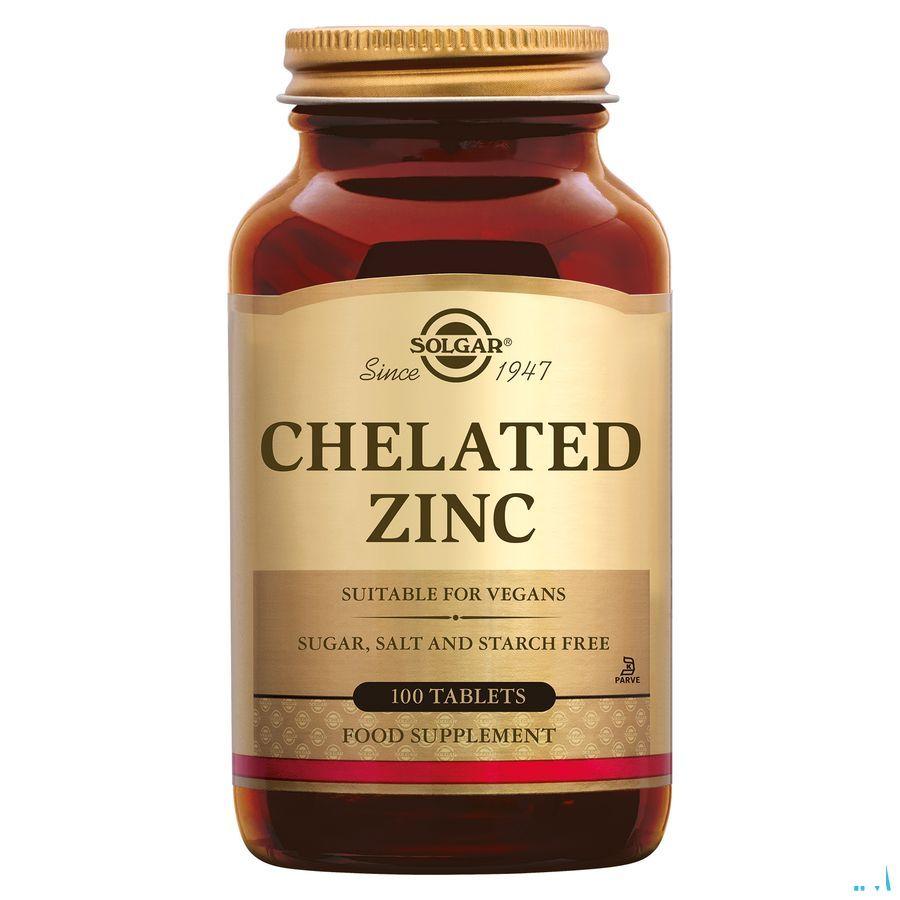 Solgar Chelated Zinc Comprimes 100  -  Solgar Vitamins