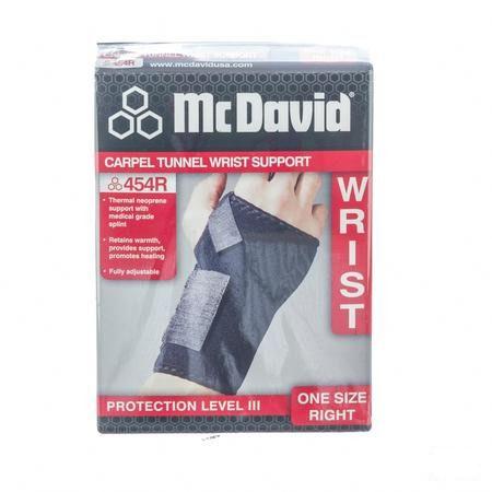 Mcdavid Carpal Tunnel Wrist Supp.right One Size454