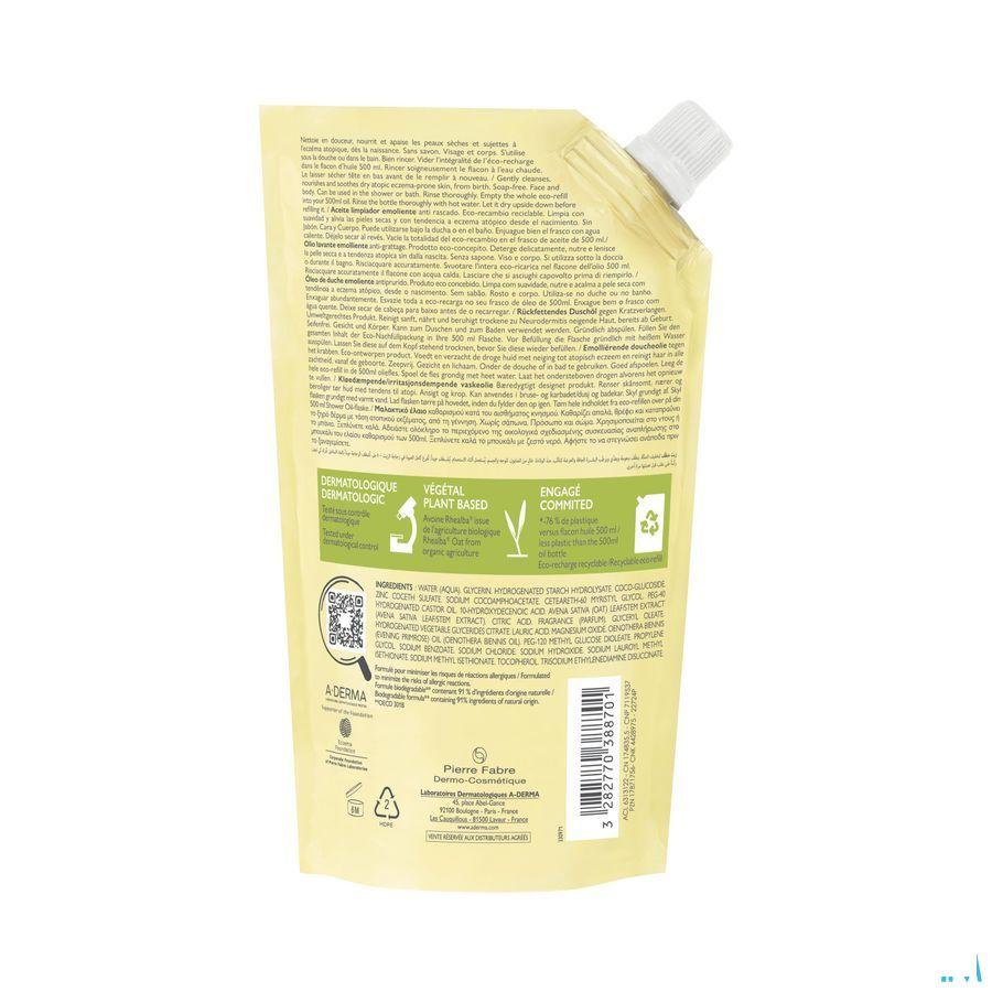 Aderma Exomega Control Huile Lav.Emol.Refill500 ml