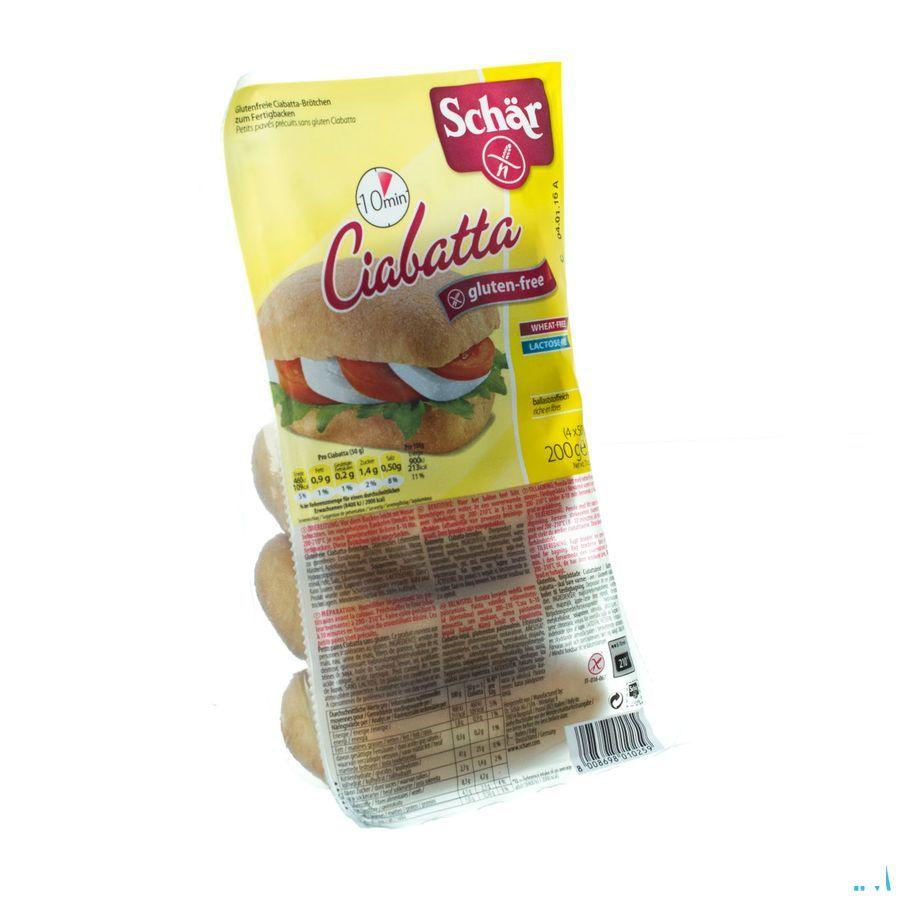 Schar Ciabatta Glutenvrij 200 gr 6593  -  Revogan
