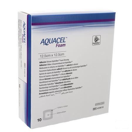 Aquacel Schuimverb Adh Hydrofiber 12,5X12,5Cm 10