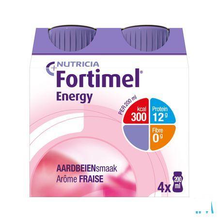 Fortimel Energy Aardbei 4x200 ml 2320463  -  Nutricia