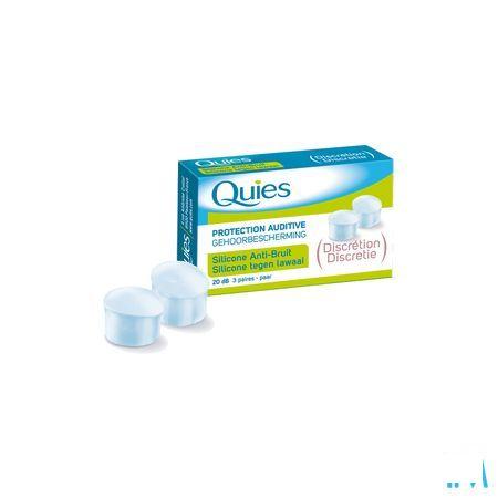 Quies Protection Audit.A/Bruit Silicone 3 Paires  -  Quies