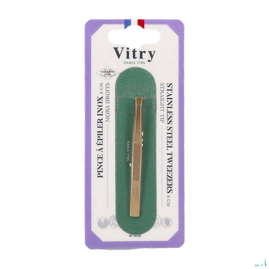 Vitry Prestige Pince Epiler Droit Inox 4012  -  Vitry