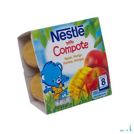Nestle Baby Compote Appel Mango Pot 4x100 gr  -  Nestle