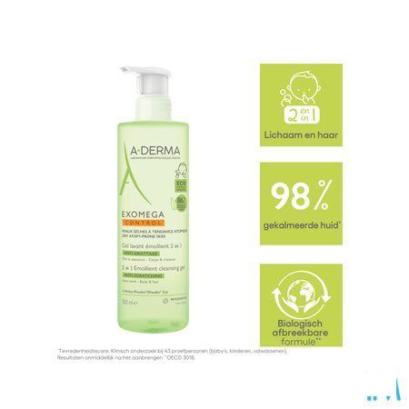 Aderma Exomega Control Reinigingsgel 2in1 500 ml  -  Aderma