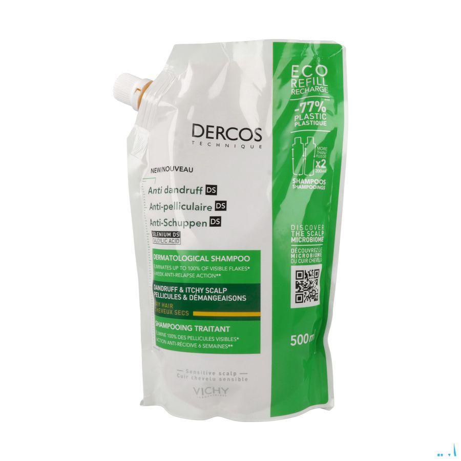Vichy Dercos Shampoo A/Roos Droog Haar Refill 500 ml