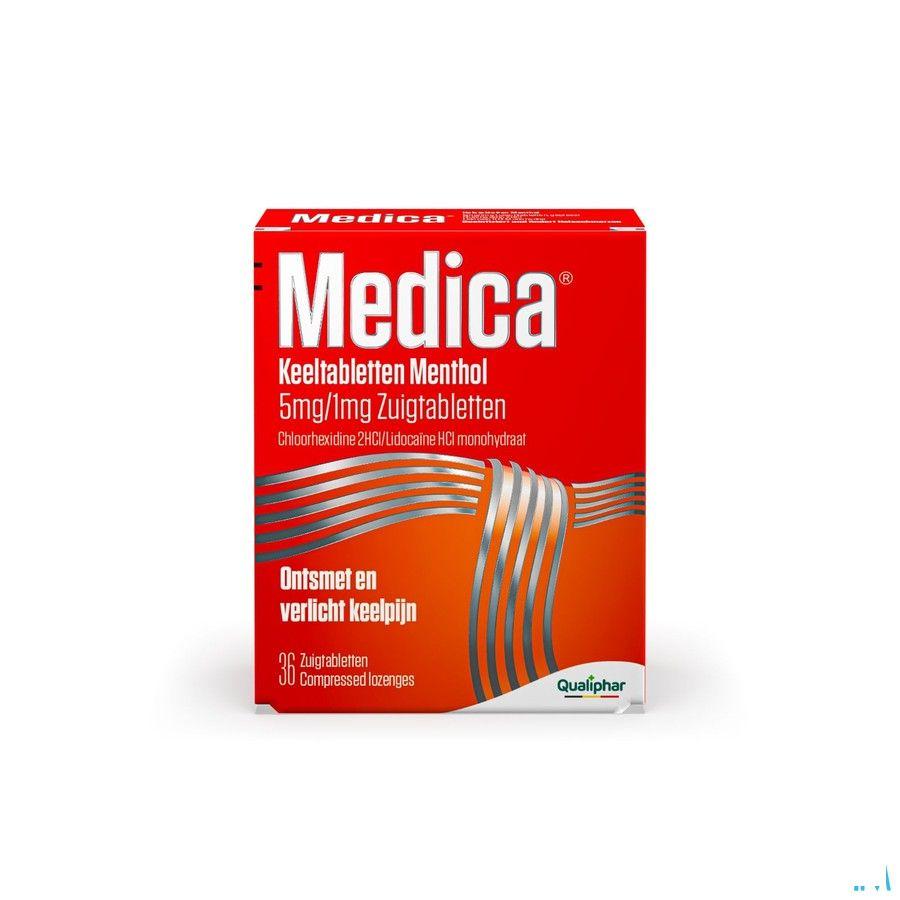 Medica Keeltabletten Menthol 36