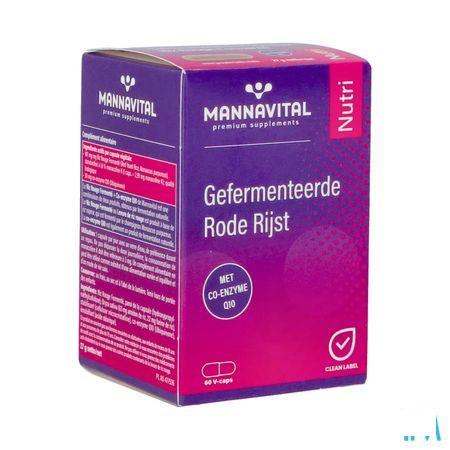Mannavital Gefermenteerde Rode Rijst V-Caps 60
