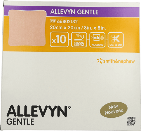 Allevyn Gentle Kp Foam 20Cm X 20Cm 10 66802132  -  Smith Nephew