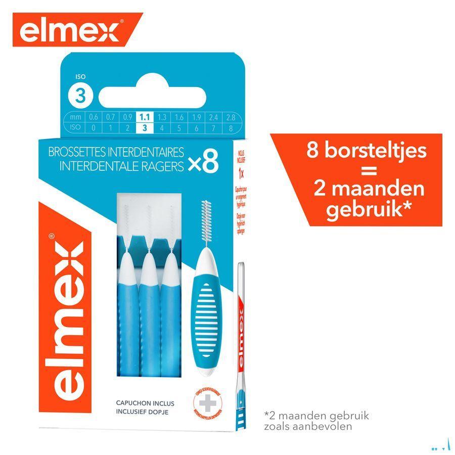Elmex Set Interdentale Borsteltjes Iso 3 1,1Mm 8