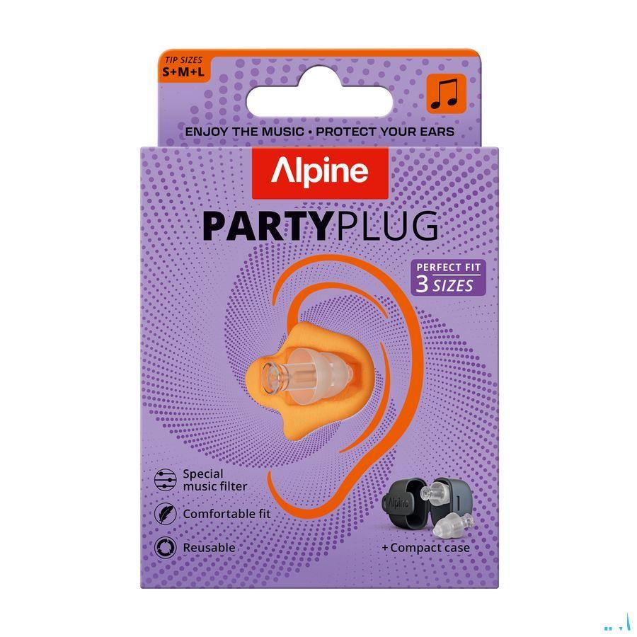 Alpine Party Plug Oordoppen Transparant 1p