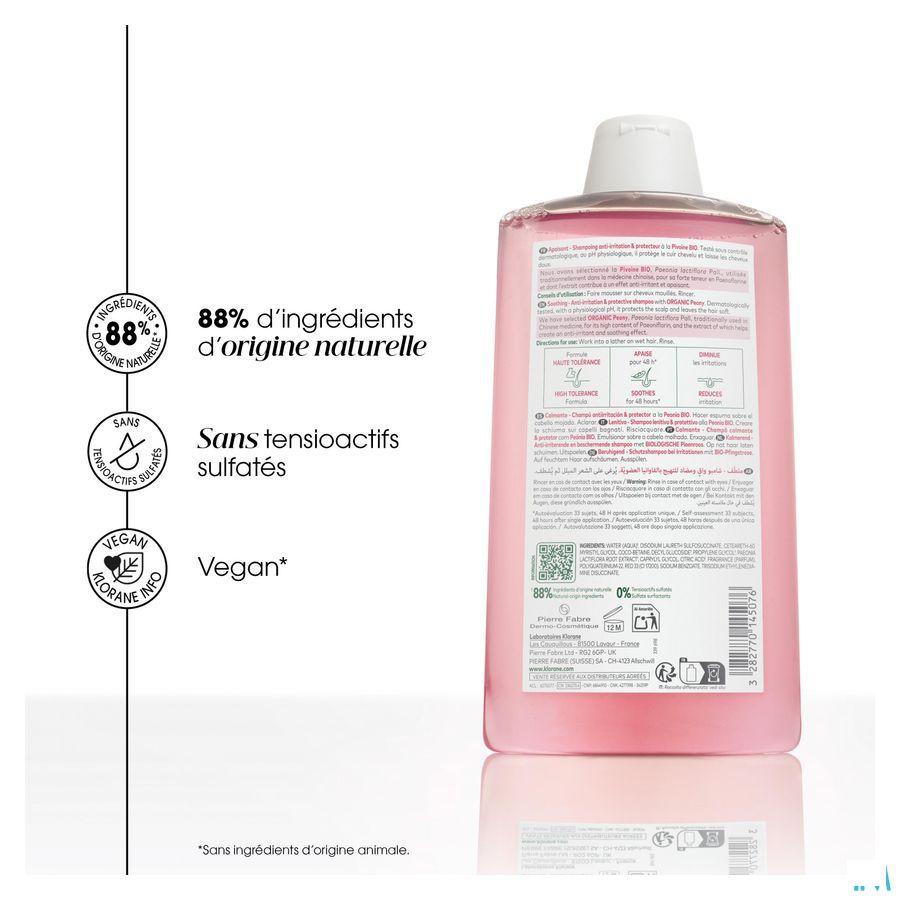 Klorane Capil. Sh Pioenroos Bio 400 ml