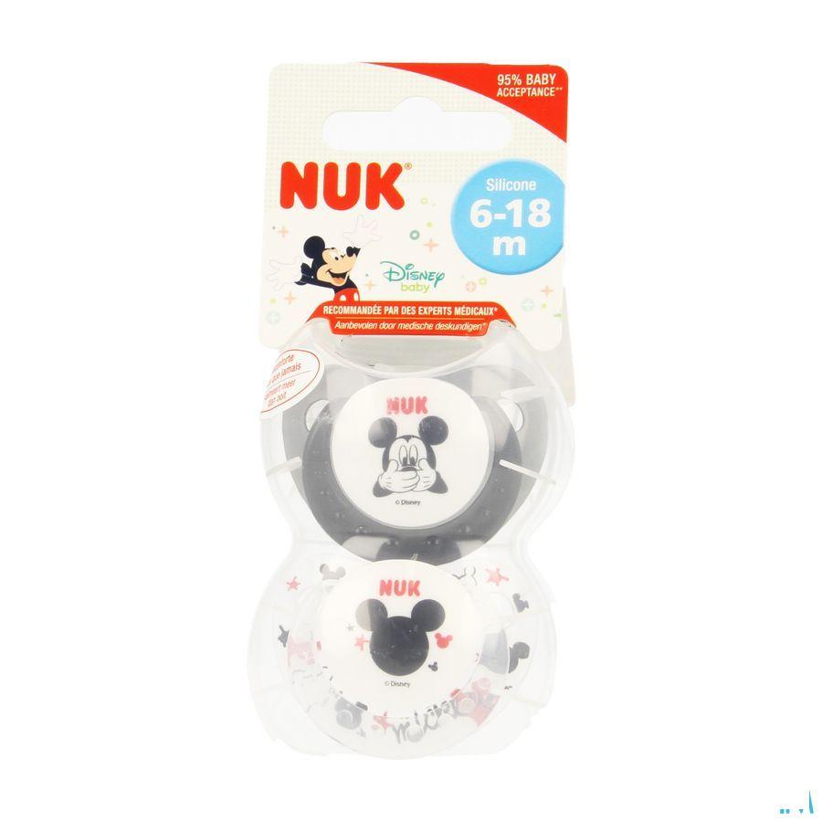 Nuk Sucettes 2 Trendline Mickey 6-18m 2  -  Eureka Pharma