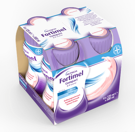 Fortimel Compact 2.4Kcal Aardbei 4 x 125 ml