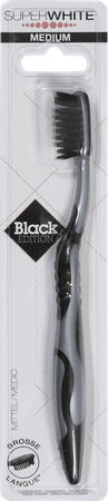 Superwithe Tandenborstel Black Edition Medium