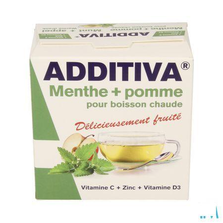 Additiva Warme Drank Munt Appel Zakje 10x12g  -  Bomedys